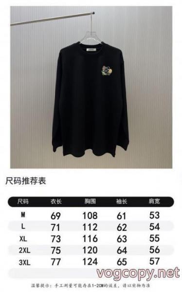 激安通販 人気話題 時間は有限セールブランド 偽物長袖TシャツLOEWE 3
