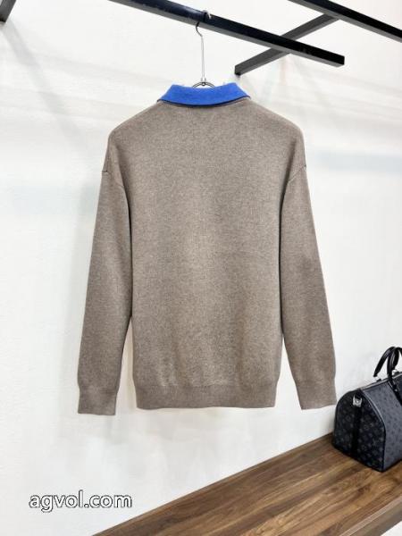 LOEWEロエベ2026秋冬メンズウールカーディガンコート 5