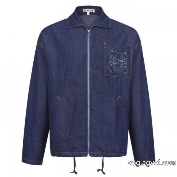 Loewe 26 FW Precollectionコットン刺繍デニムジャケット 0