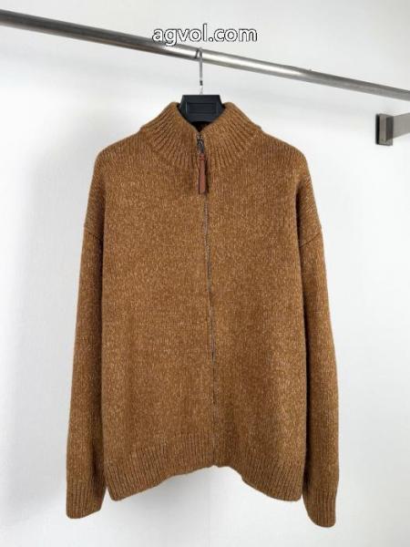 LOEWE/ロエベAnagramエンボスニットハイネックコート 3
