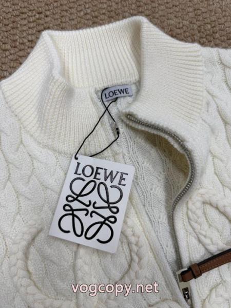 Loewe/ロエベ立体編みロゴ花柄ニットコート 5 